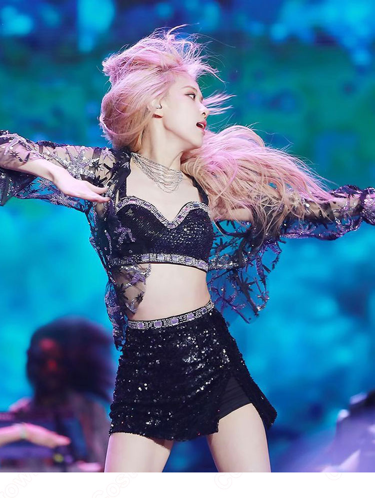 BLACKPINK - BLACKPINK 衣装 ROSÉ BLACKPINK ROSE ロゼ K-POP トップス ジャケット スカート