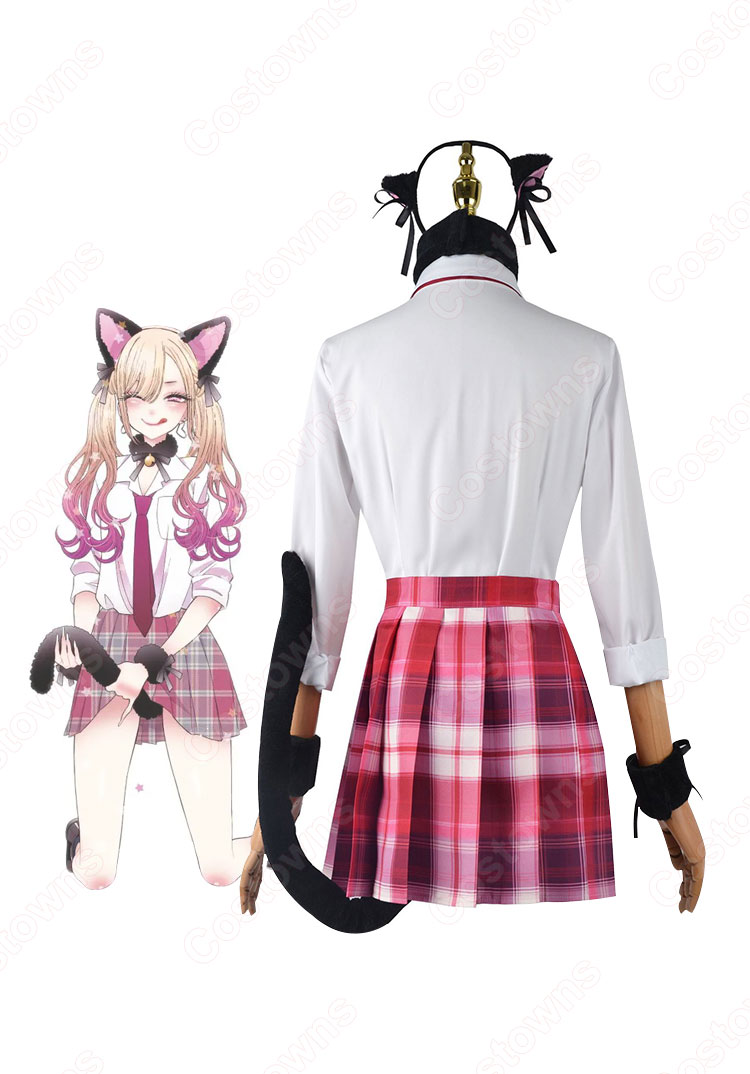 着せ恋 喜多川海夢(きたがわまりん) 猫娘 制服 コスプレ衣装 『その着せ替え人形は恋をする』 cosplay 仮装 変装-3