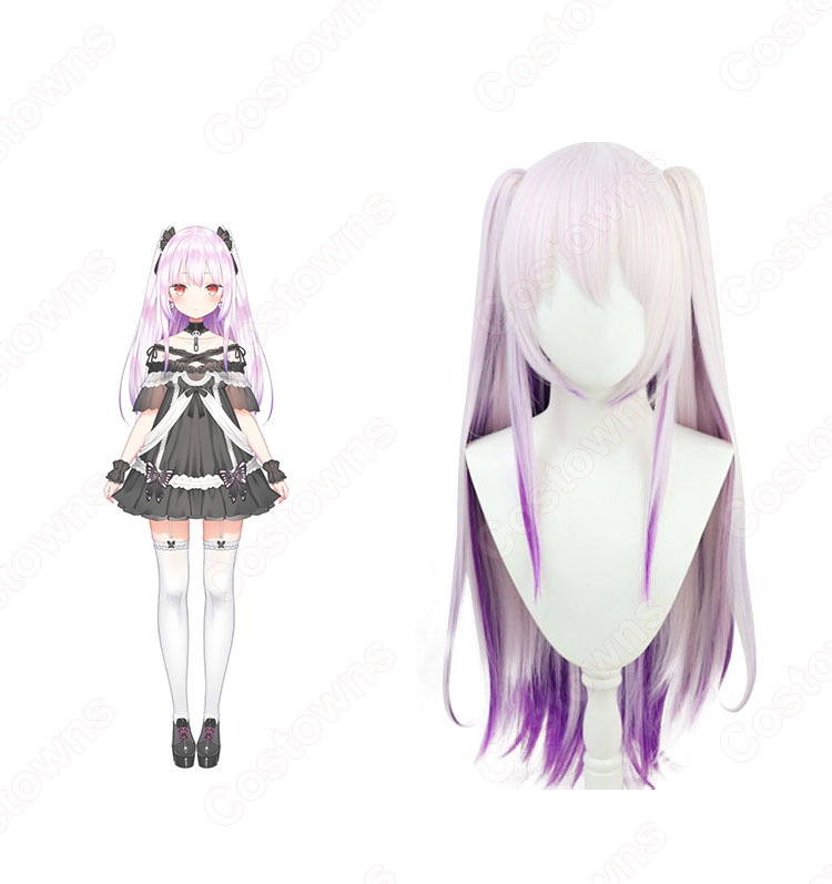 VTuber 潤羽るしあ（うるはるしあ） コスプレウィッグ hololive（ホロライブ） 3期生 バーチャルYouTuber バーチャルアイドル るーちゃん 耐熱かつら cosplay wig 通販-12