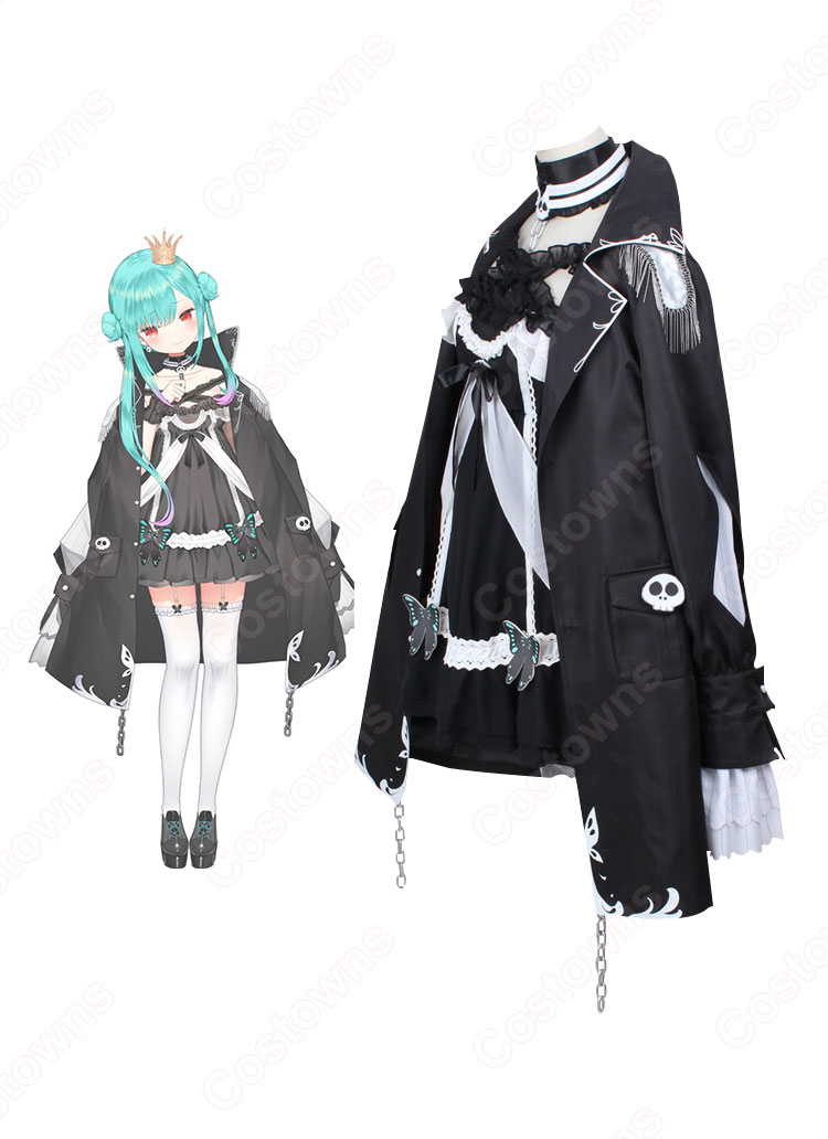 【さかもと】潤羽るしあ　アイドル衣装　コスプレ VTuber 潤羽るしあ（うるはるしあ） 2周年記念 コスプレ衣装