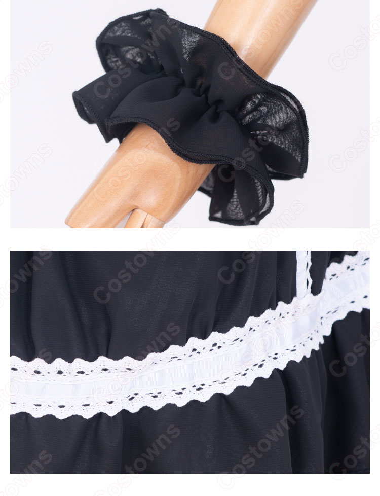 VTuber 潤羽るしあ(うるはるしあ)ゴスロリ衣装 コスプレ衣装 hololive(ホロライブ) 3期生 バーチャルYouTuber バーチャルアイドル るーちゃん cosplay 仮装 変装-8