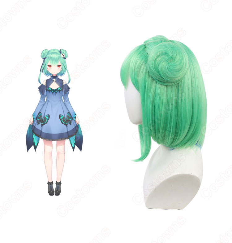 VTuber 潤羽るしあ（うるはるしあ） コスプレウィッグ hololive（ホロライブ） 3期生 バーチャルYouTuber バーチャルアイドル るーちゃん 耐熱かつら cosplay wig 通販-3