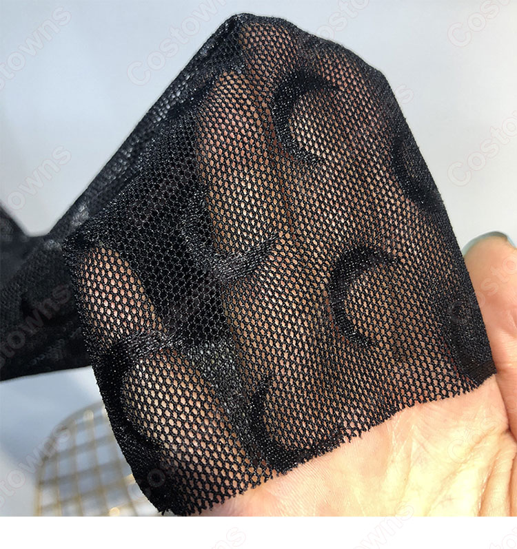 BLACKPINK ジェニー(JENNIE) 衣装 通販 「How You Like That」 ステージ服 MVダンス服 韓国アイドル ファッション 三日月柄 プリント フィッシュネット トップス-4