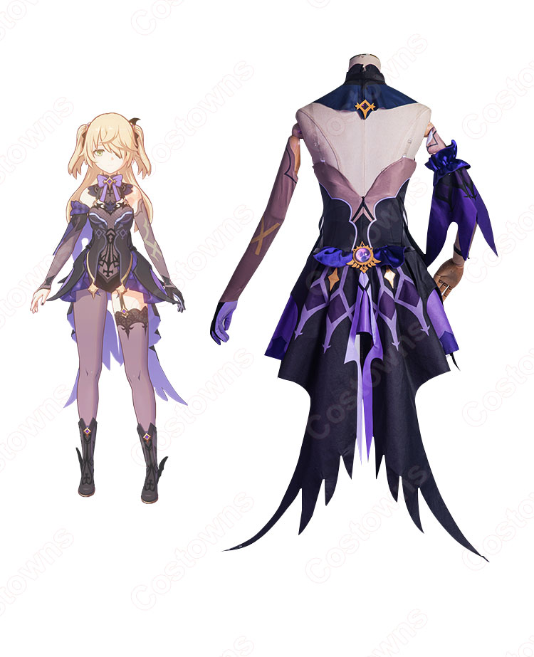 断罪の皇女 フィッシュル コスプレ衣装 『原神』(げんしん) フィッシュル・ヴォン・ルフシュロス・ナフィードット(エミ) cosplay 仮装 変装-3