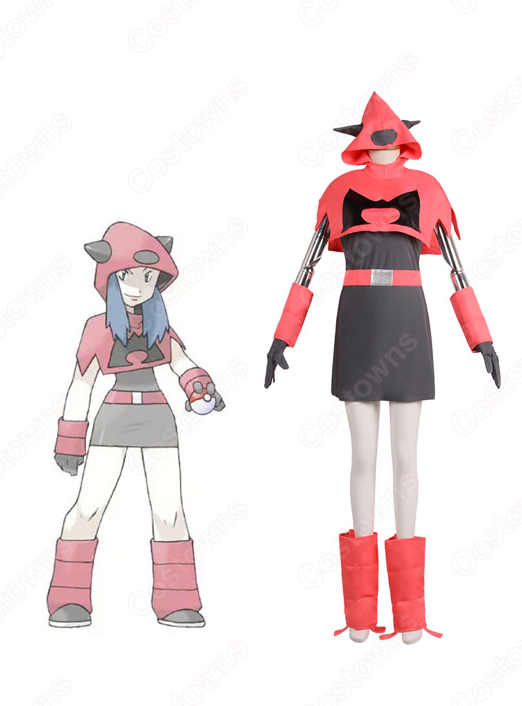ポケモン マグマ団 女子制服 コスプレ衣装 ポケットモンスター ホムラ Cosplay 仮装 変装 Costowns ポケモン マグマ団 女子制服 コスプレ衣装 ポケットモンスター ホムラ Cosplay 仮装 変装 Costowns