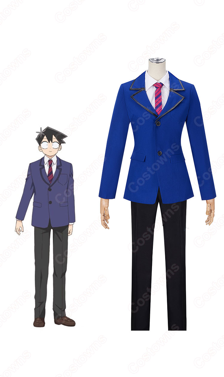只野仁人(ただのひとひと) 制服 コスプレ衣装 『古見さんは、コミュ症です。』(こみさんはコミュしょうです) cosplay 仮装 変装-1
