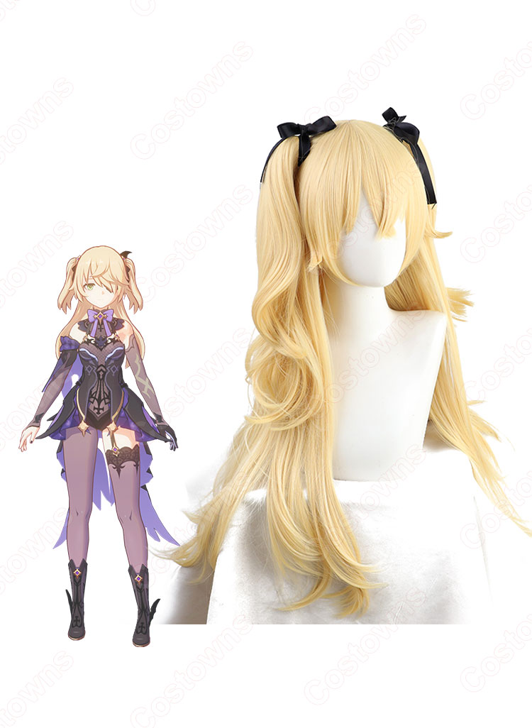 断罪の皇女 フィッシュル コスプレウィッグ 『原神』(げんしん) 冒険者協会 フィッシュル・ヴォン・ルフシュロス・ナフィードット(エミ) 耐熱かつら cosplay wig 通販-3