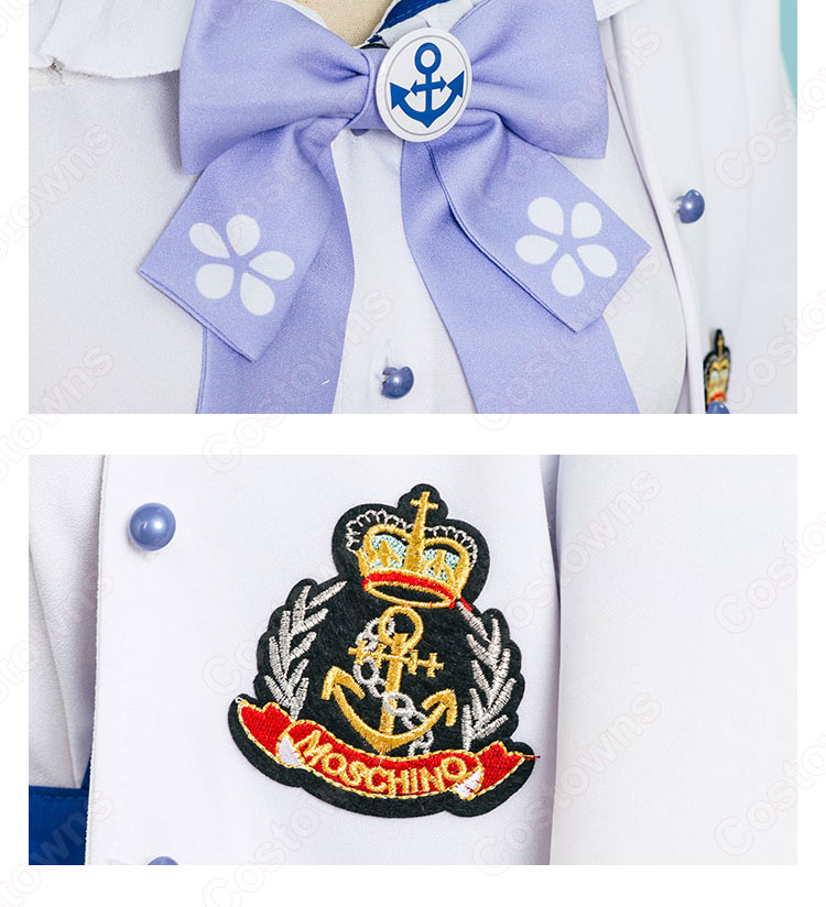 VTuber 湊あくあ(みなとあくあ) 制服衣装 コスプレ衣装 hololive(ホロライブ) 2期生 バーチャルYouTuber バーチャルアイドル あくたん cosplay 仮装 変装 オーダメイド可-6