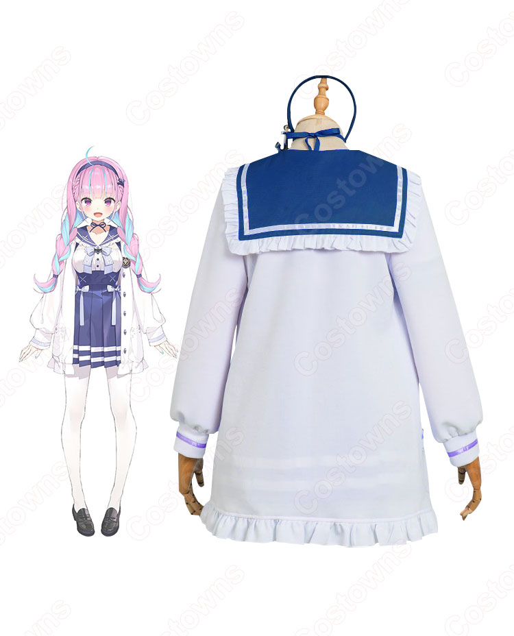 VTuber 湊あくあ（みなとあくあ） 制服衣装 コスプレ衣装 hololive（ホロライブ） 2期生 バーチャルYouTuber バーチャルアイドル  あくたん cosplay 仮装 変装 Costowns