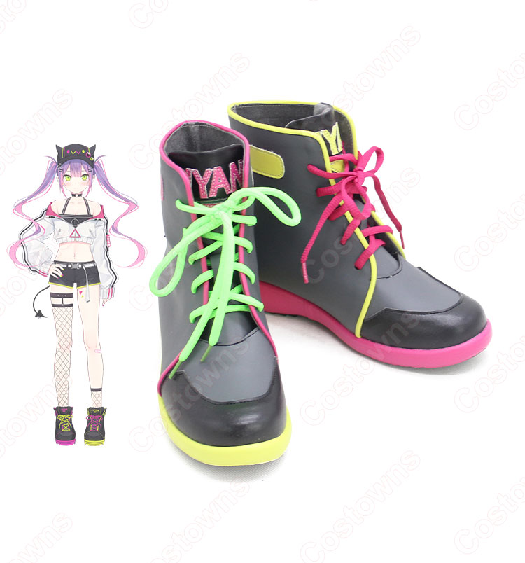 Virtual idol 常闇 トワ cos靴 サイズ：25cm /pu Amazon.co.jp: 常闇トワ トワ様 ホロライブ hololive バーチャル