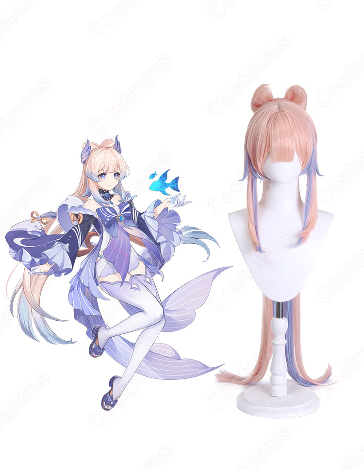 珊瑚宮心海(さんごのみやここみ) コスプレウィッグ 『原神 珊瑚宮心海(さんごのみやここみ) コスプレウィッグ 『原神