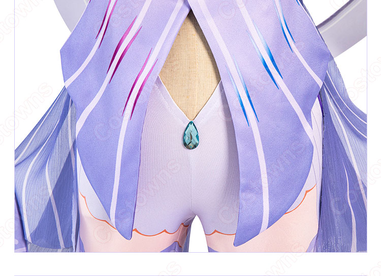 珊瑚宮心海（さんごのみやここみ） コスプレ衣装 ゲーム 『原神（げんしん）』 現人神（あらひとがみ）の巫女 cosplay 仮装 変装-7