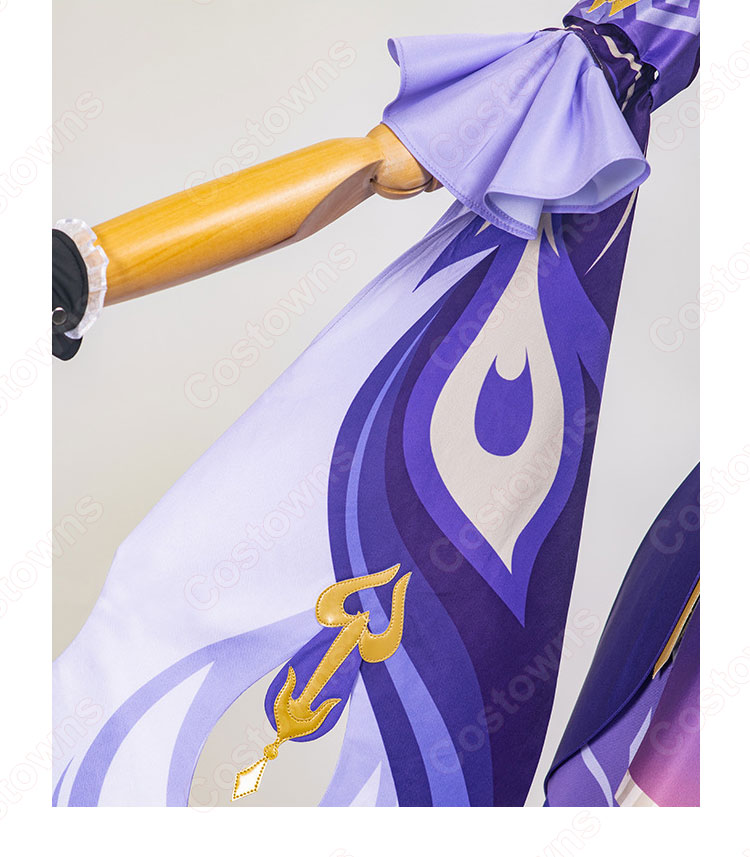 刻晴(コクセイ) コスプレ衣装 ゲーム 『原神』(げんしん) 璃月七星・玉衡(ユーヘン) cosplay 仮装 変装-8