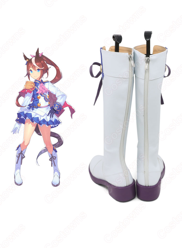 ウマ娘 トウカイテイオー 勝負服 コスプレ靴 『ウマ娘 プリティーダービー』(ウマむすめ プリティーダービー) コスプレブーツ コスプレ 道具-3