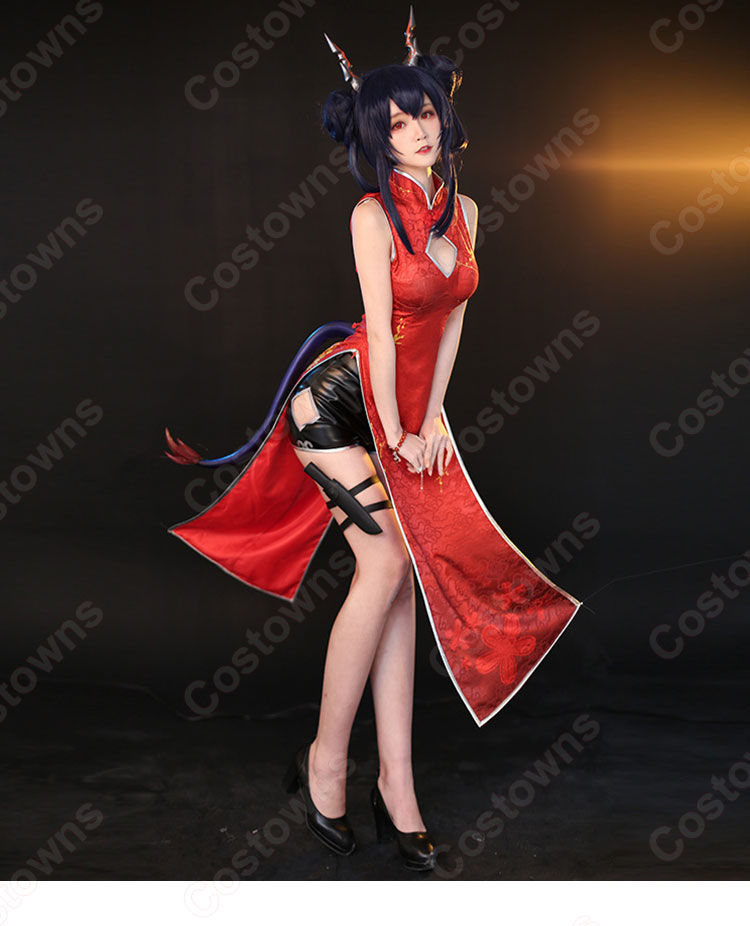 アークナイツ チェン 歳紅霞 チャイナドレス コスプレ衣装