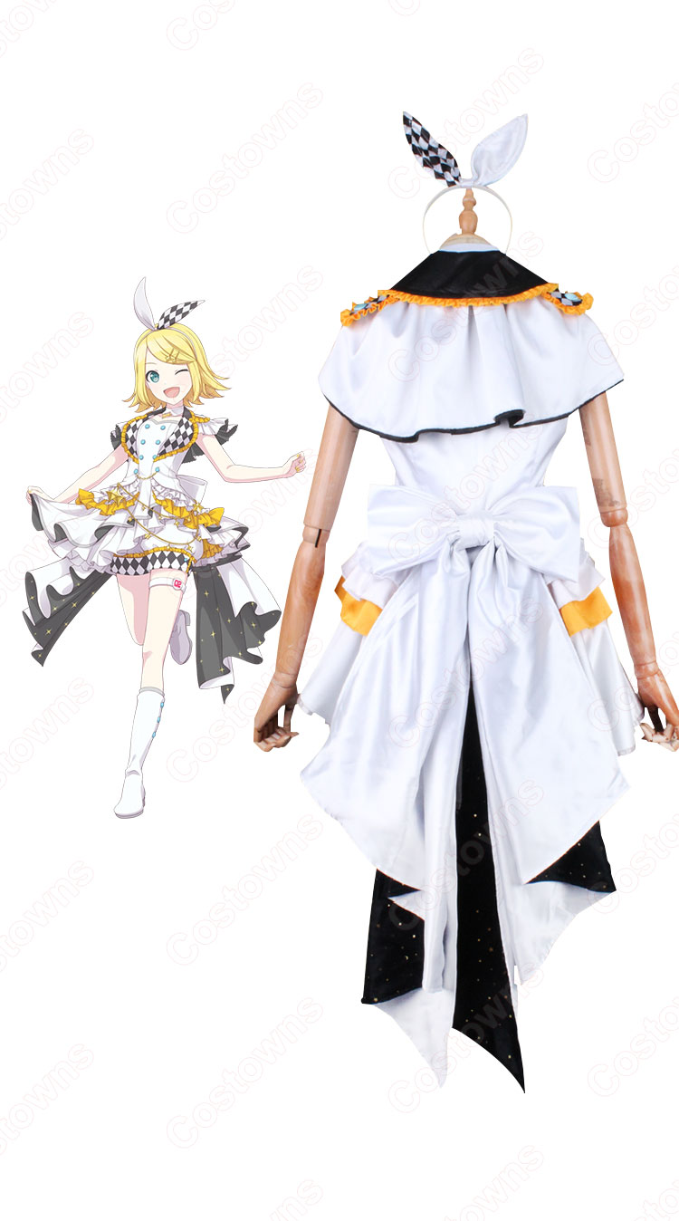 プロセカ 鏡音リン 特訓前 コスプレ衣装 『プロジェクトセカイ カラフルステージ! feat. 初音ミク』 バーチャル・シンガー cosplay 仮装 変装-4