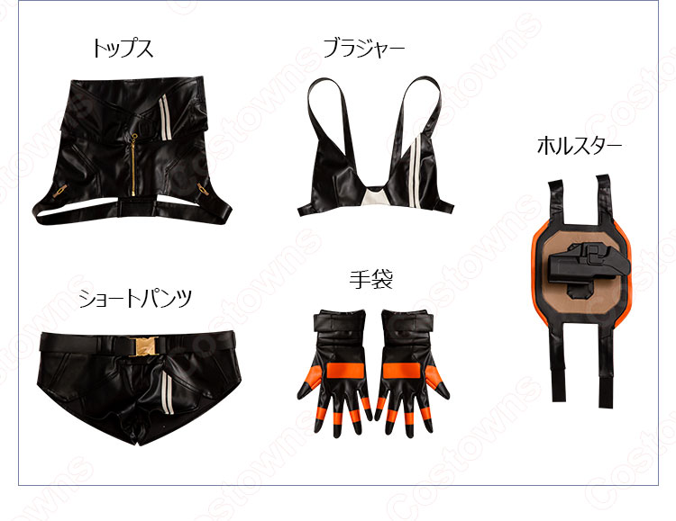 エンプレス(ブラック★ロックシューター) コスプレ衣装『ブラック★★ロックシューター DAWN FALL』cosplay 仮装 変装-9