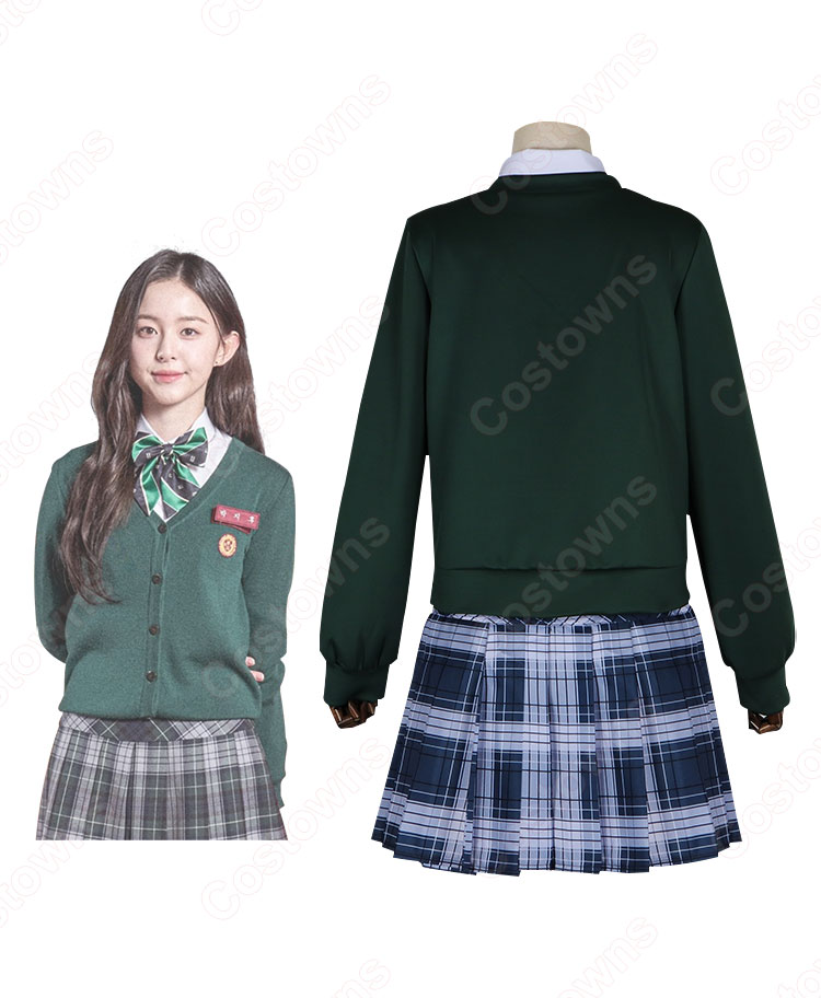 学園制服 コスプレ衣装 韓国ドラマ 『今、私たちの学校は…』(いま、わたしたちのがっこうは…) ヒョサン高校制服 ナム・オンジョ制服 イ・チョンサン制服 韓国風制服-5