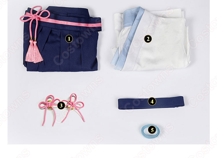 神里綾華(かみさとあやか) コスプレ衣装 『原神(げんしん)』 社奉行 綾人の妹 白鷺の姫君 cosplay 仮装 変装-12