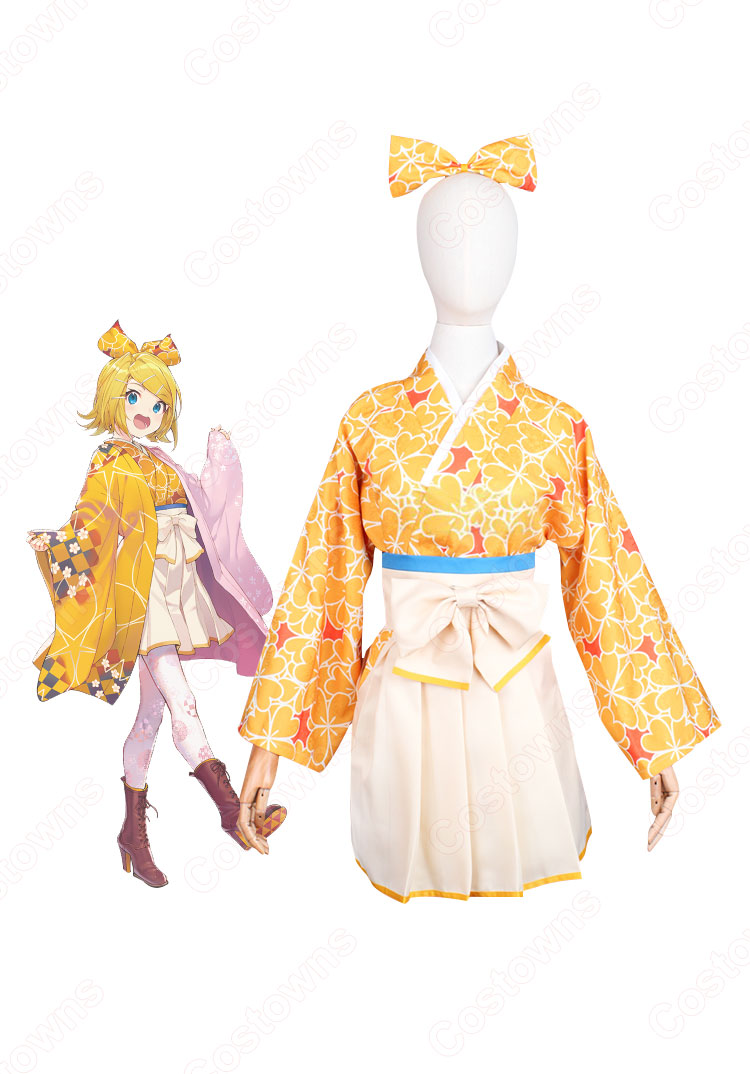 鏡音リン 桜ミク コスプレ衣装-4