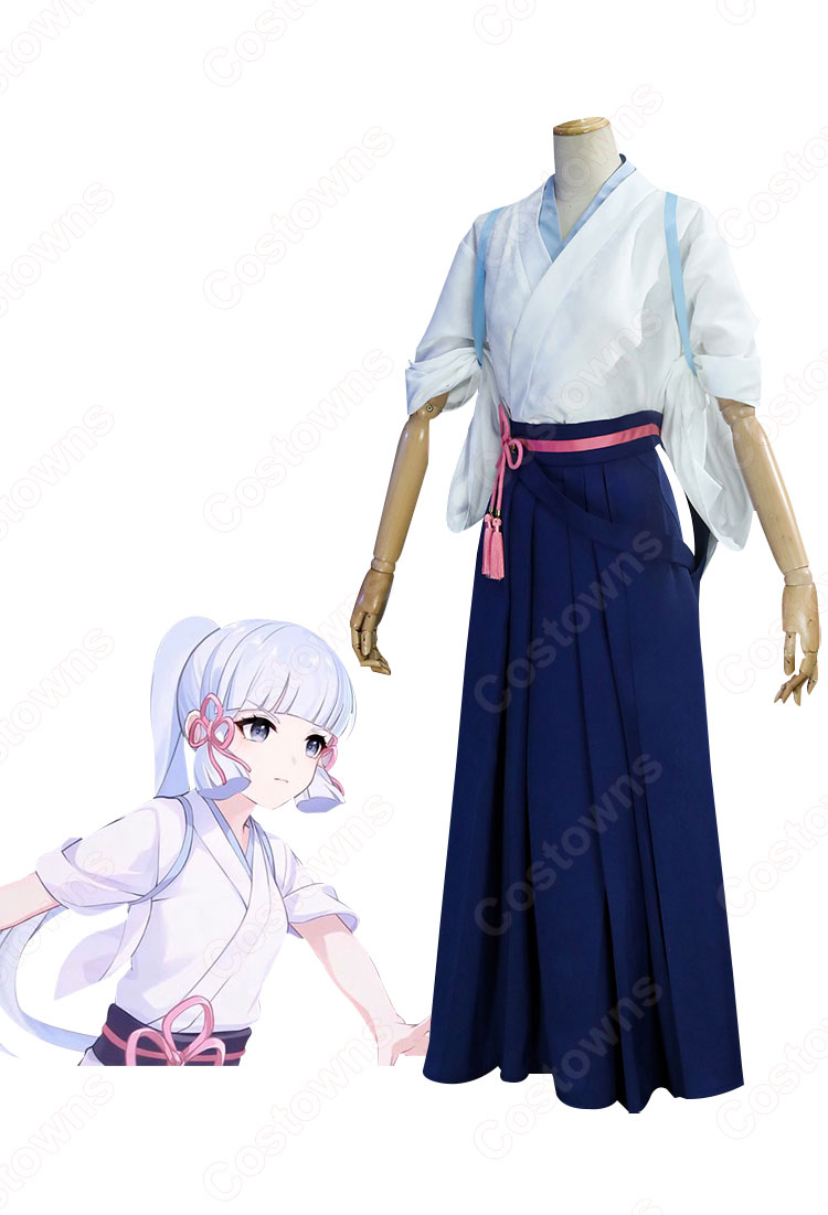 Amazon.co.jp: 神里綾華 コスプレ衣装 原神 Kamisato Ayaka 稲妻