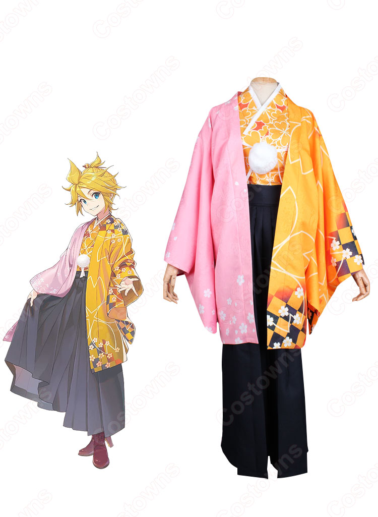 鏡音レン 桜ミク コスプレ衣装-1