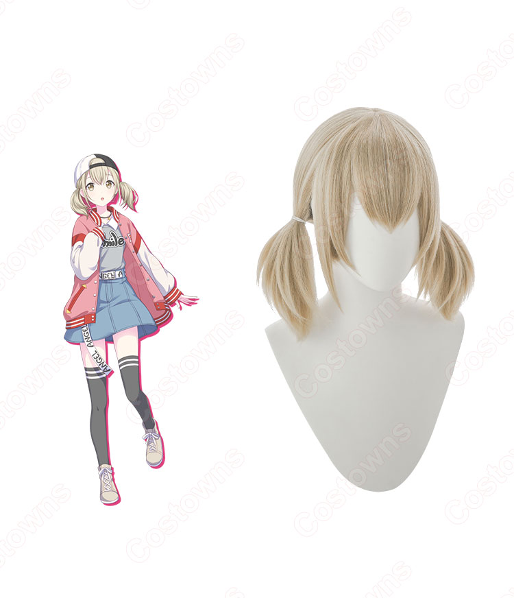 プロセカ 小豆沢こはね（あずさわこはね） コスプレウィッグ 『プロジェクトセカイ カラフルステージ！ feat. 初音ミク』 耐熱かつら cosplay wig 通販-2