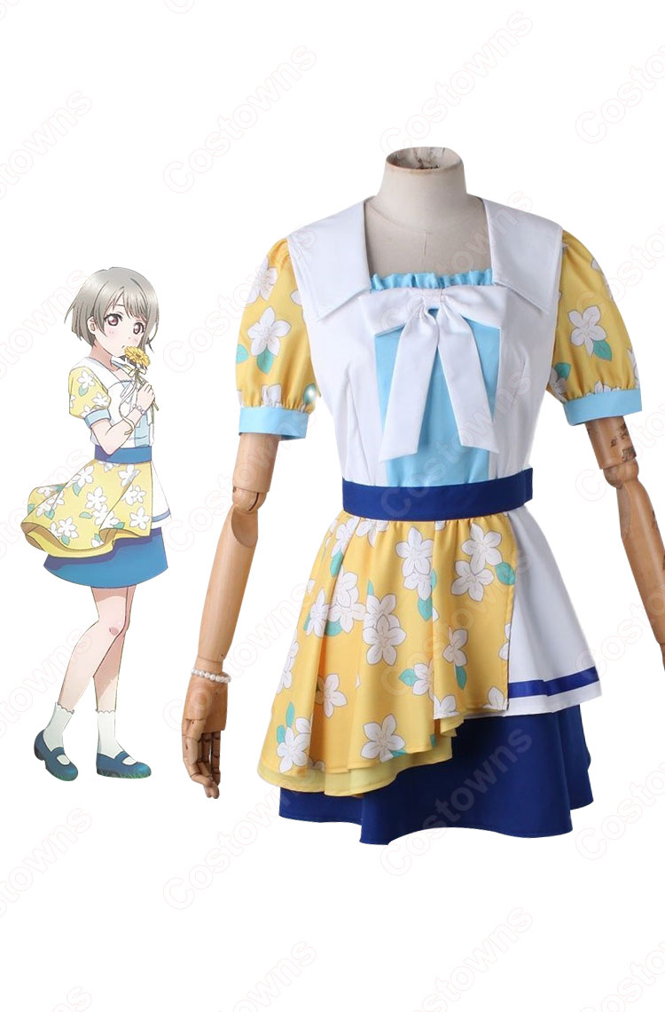 中須かすみ（なかすかすみ） コスプレ衣装 『ラブライブ！虹ヶ咲学園スクールアイドル同好会』（ラブライブ！にじがさきがくえんスクールアイドルどうこうかい） QU4RTZ 2ndシングル「Swinging！」 cosplay 仮装 変装-1