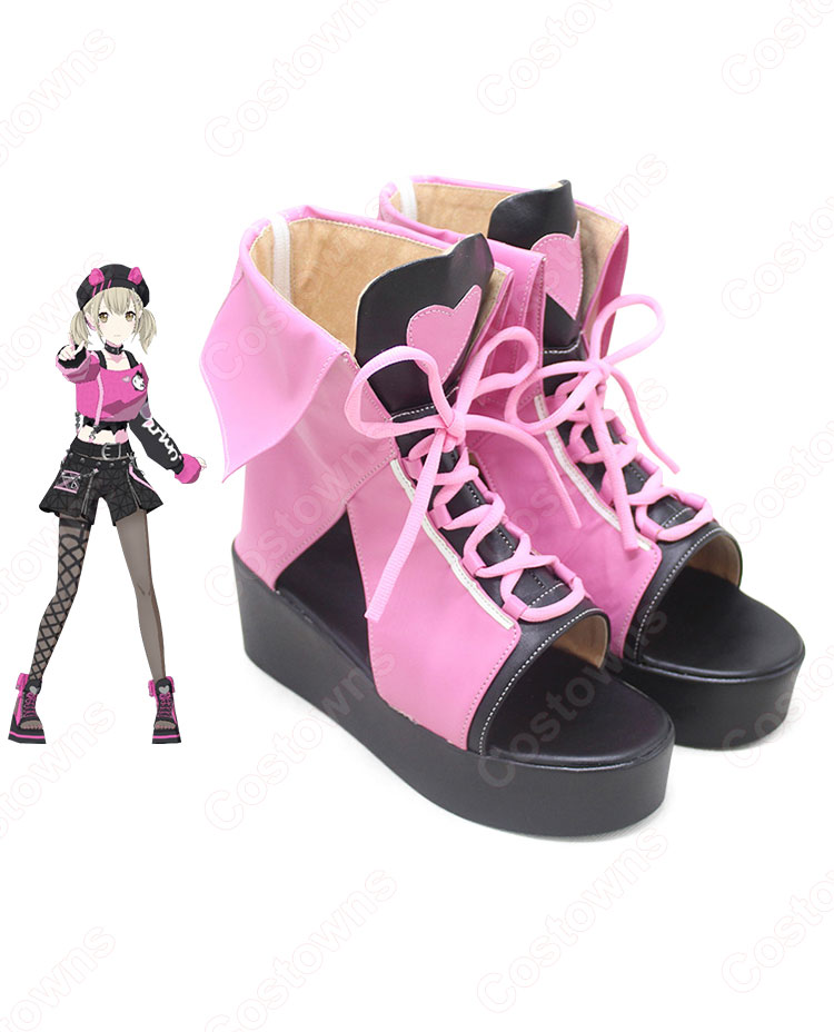 プロセカ 小豆沢こはね（あずさわこはね） 内なる力の目覚め ビーストハート・ガール コスプレ靴 『プロジェクトセカイ カラフルステージ！ feat. 初音ミク』 コスプレ シューズ コスプレ用 道具 男女兼用-2
