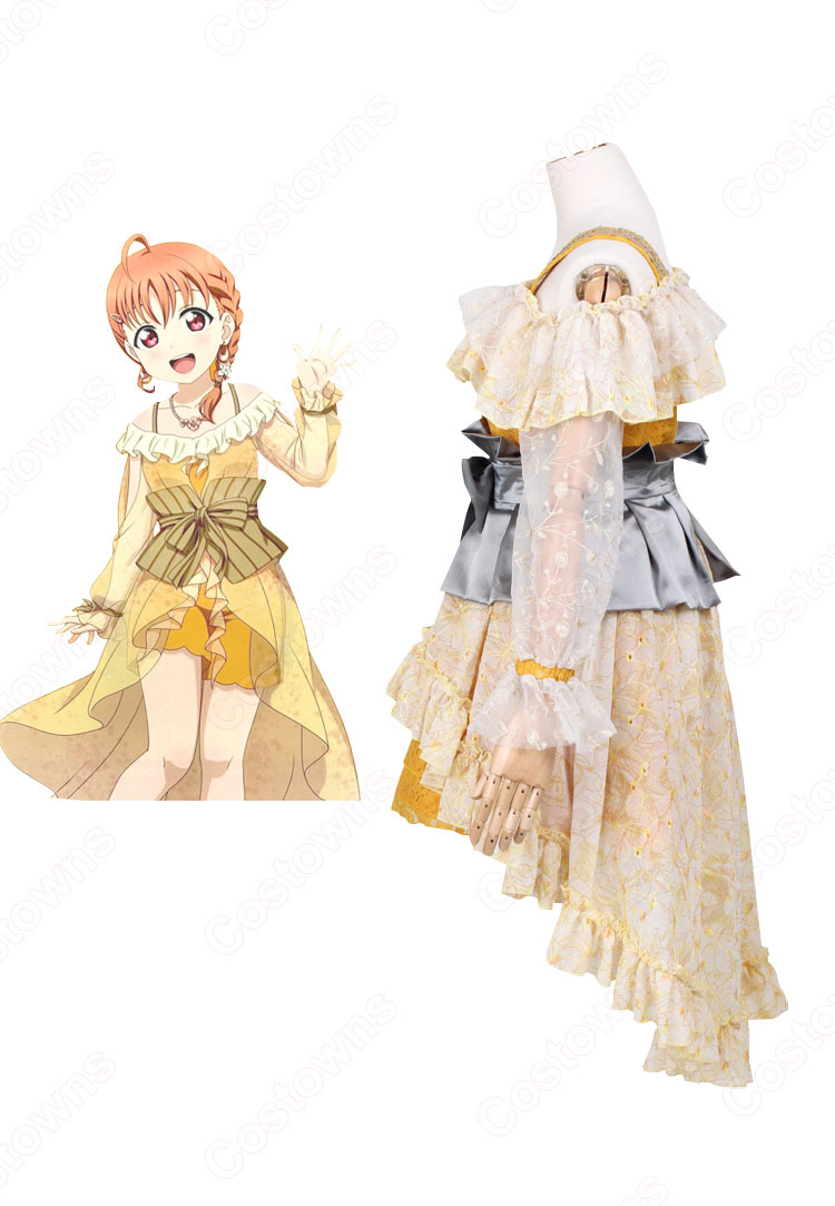 高海千歌(たかみちか) コスプレ衣装 「ラブライブ!サンシャイン!! CYaRon!2nd LoveLive! ~大革命☆Wake Up Kingdom~」 cosplay 仮装 変装-3