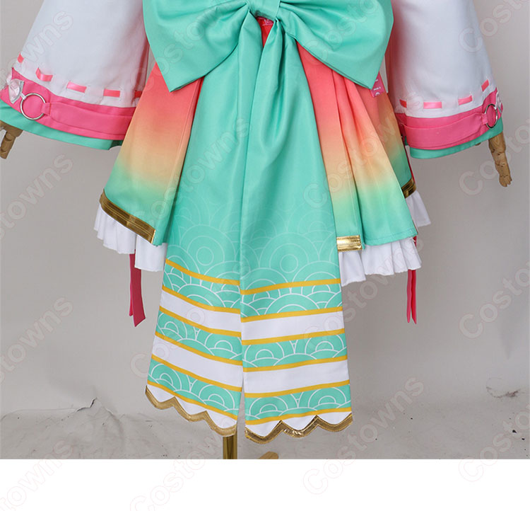 スクフェス 嵐千砂都（あらしちさと） コスプレ衣装 『ラブライブ！ スクールアイドルフェスティバル』 Liella! ＜パワフルペイント編 ステップストリート＞ 覚醒後 cosplay 仮装 変装-13