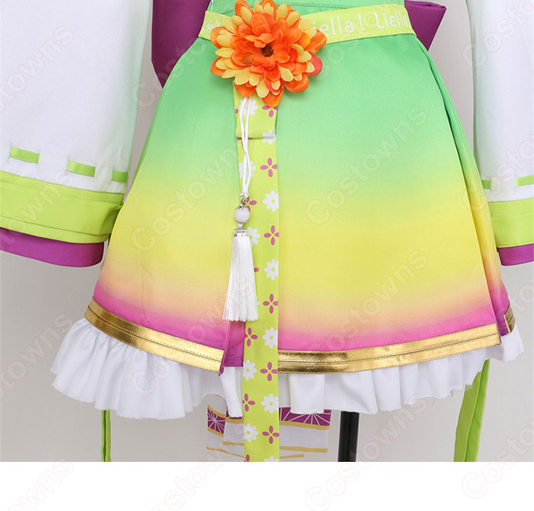 スクフェス 平安名すみれ(へあんなすみれ) コスプレ衣装 『ラブライブ! スクールアイドルフェスティバル』 Liella! <パワフルペイント編 ストリートショット> 覚醒後 cosplay 仮装 変装-8