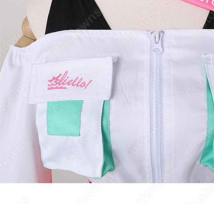 スクフェス 嵐千砂都（あらしちさと） コスプレ衣装 『ラブライブ！ スクールアイドルフェスティバル』 Liella! ＜パワフルペイント編 ステップストリート＞ 覚醒後 cosplay 仮装 変装-6