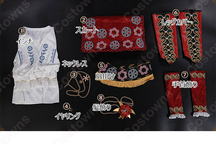 アイデンティティV 空軍(マーサ・ベハムフィール) 新衣装 スザンナ コスプレ衣装 【IdentityV 第五人格】 サバイバー スキン cosplay 仮装 変装-1