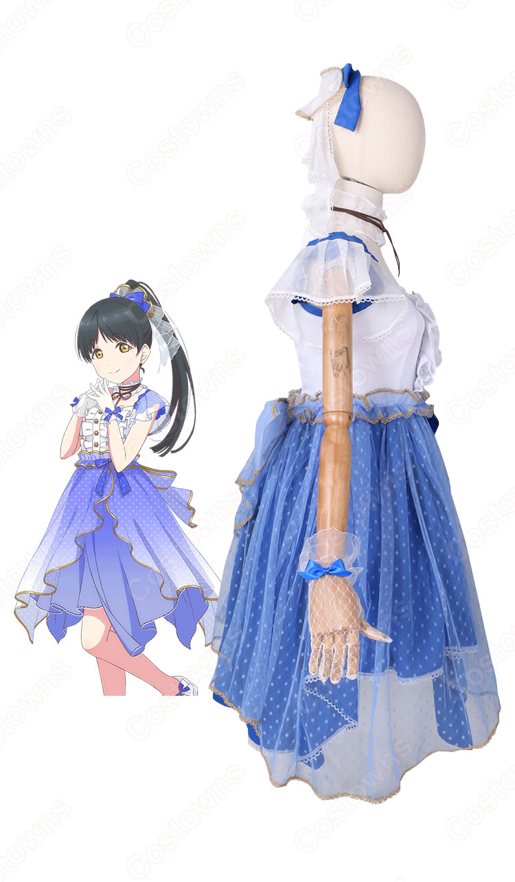 スクフェス 葉月恋（はづきれん） コスプレ衣装 『ラブライブ！ スクールアイドルフェスティバル』 ＜ピュアリィドレス編 可憐にピュアに＞ cosplay 仮装 変装-3