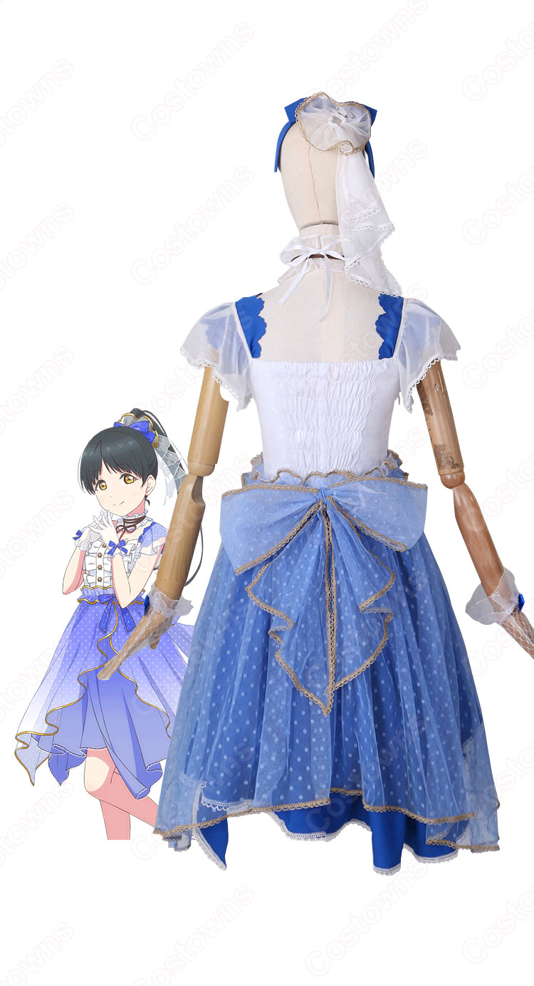 スクフェス 葉月恋（はづきれん） コスプレ衣装 『ラブライブ！ スクールアイドルフェスティバル』 ＜ピュアリィドレス編 可憐にピュアに＞ cosplay 仮装 変装-4