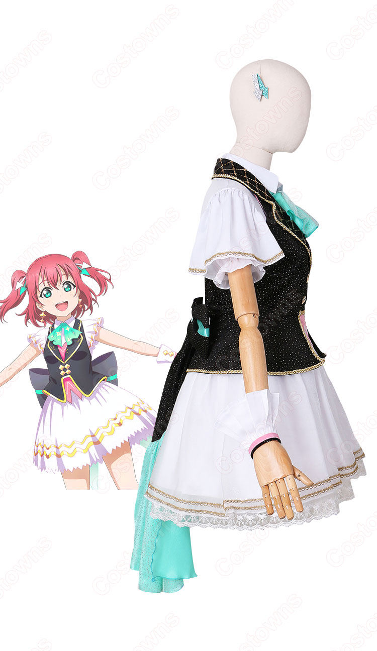 スクフェス 黒澤ルビィ（くろさわルビィ）コスプレ衣装 『ラブライブ！ スクールアイドルフェスティバル』 スクフェスホワイトデーライブ2022 cosplay 仮装 変装-3