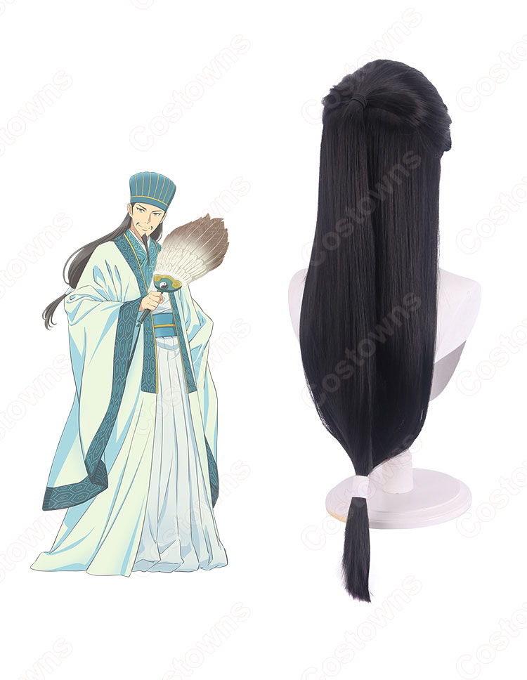 諸葛亮(字 孔明)(しょかつりょう) コスプレウィッグ 『パリピ孔明』(パリピこうめい) 耐熱かつら cosplay wig 通販-2