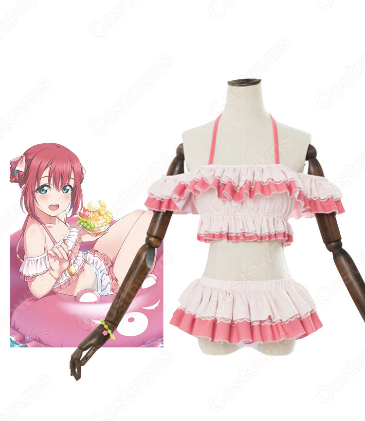 黒澤ルビィ(くろさわるびぃ) 水着 コスプレ衣装 『ラブライブ!サンシャイン!!』 cosplay 仮装 変装-1