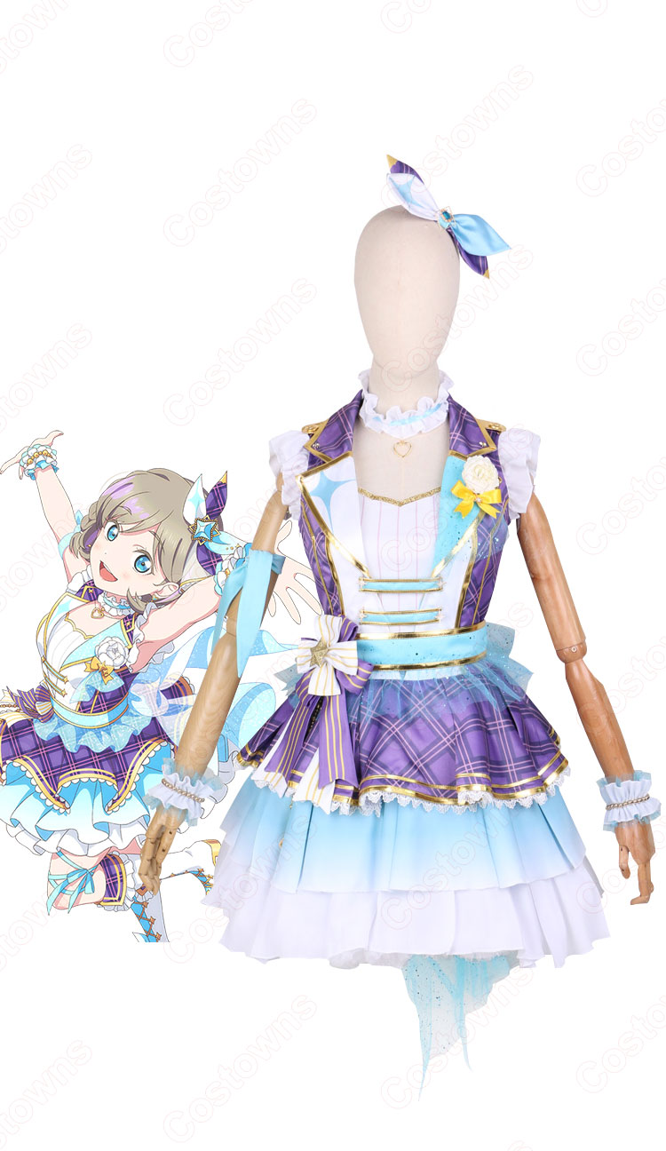 スクフェス 唐可可(タンクゥクゥ) コスプレ衣装 『ラブライブ! スクールアイドルフェスティバル』 Liella! <フレッシュライブ編 キュートなひらめき> cosplay 仮装 変装-1