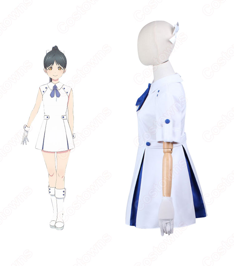 葉月恋（はづきれん） コスプレ衣装 『ラブライブ！スーパースター!!』 Liella! 常夏☆サンシャイン/Wish Song 第8話 cosplay 仮装 変装-3