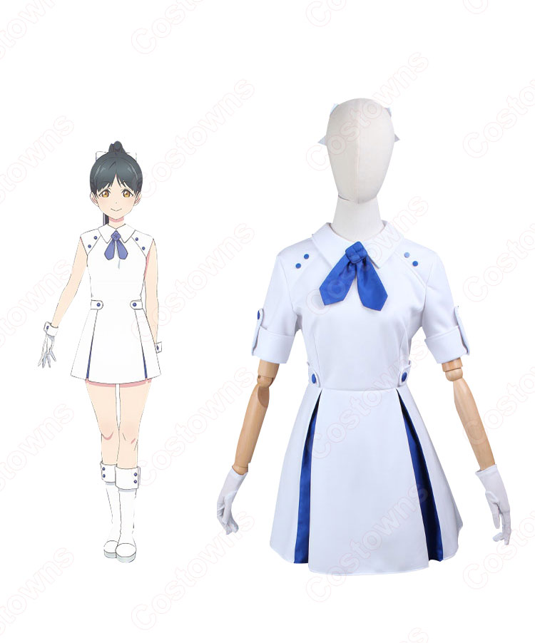 葉月恋（はづきれん） コスプレ衣装 『ラブライブ！スーパースター!!』 Liella! 常夏☆サンシャイン/Wish Song 第8話 cosplay 仮装 変装-1