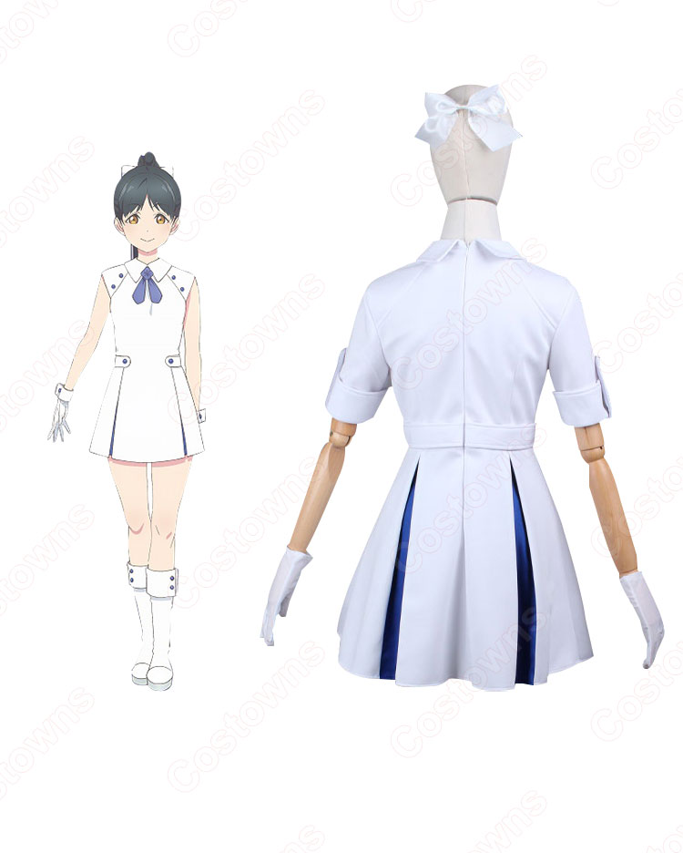 葉月恋（はづきれん） コスプレ衣装 『ラブライブ！スーパースター!!』 Liella! 常夏☆サンシャイン/Wish Song 第8話 cosplay 仮装 変装-4