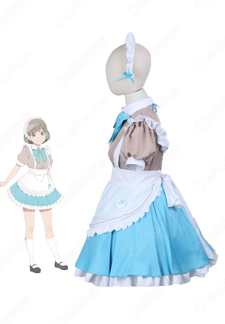 ラブライブカフェ Liella! 唐可可（タンクゥクゥ） コスプレ衣装 『ラブライブ！スーパースター!!』× スイーツパラダイス コラボカフェ メイド服 cosplay 仮装 変装-3