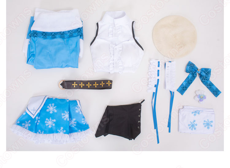 VTuber 雪花ラミィ(なきりあやめ) 初期衣装 コスプレ衣装 「hololive(ホロライブ)」 バーチャルYouTuber 5期生 cosplay 仮装 変装-18