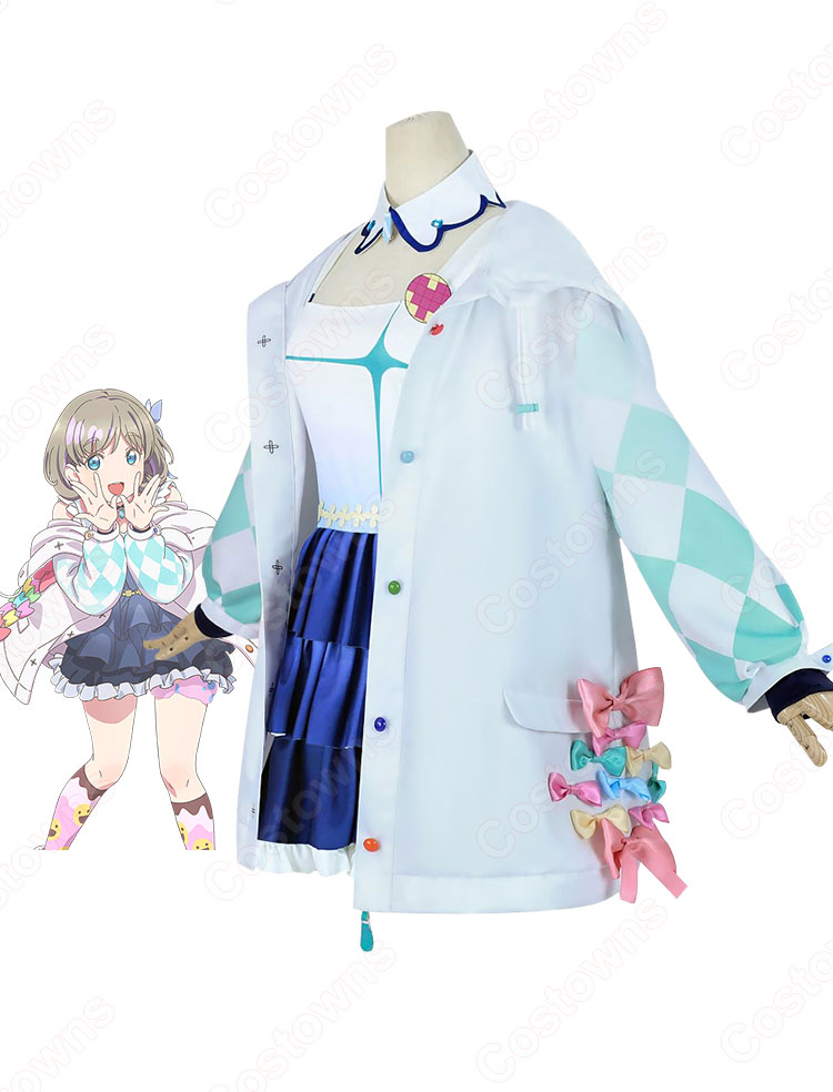 スクフェス 唐可可(タンクゥクゥ) 始まりは君の空衣装 コスプレ衣装 『ラブライブ! スクールアイドルフェスティバル』 <アニメ放送記念 始まりは君の空> cosplay 仮装 変装-2