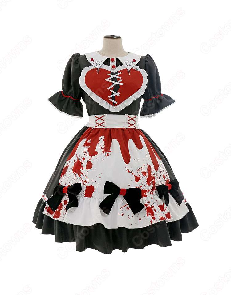 ハロウィン メイド服 ロリータ(Lolita) ワンピース 大人 コスチューム 仮装-4