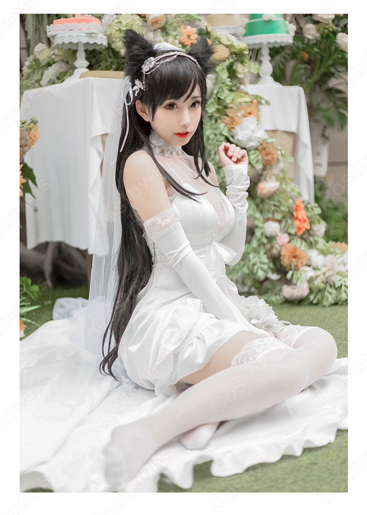 アズレン 愛宕(アタゴ) ケッコン衣装 白き約束 コスプレ衣装 『アズールレーン』 cosplay 仮装 変装-1