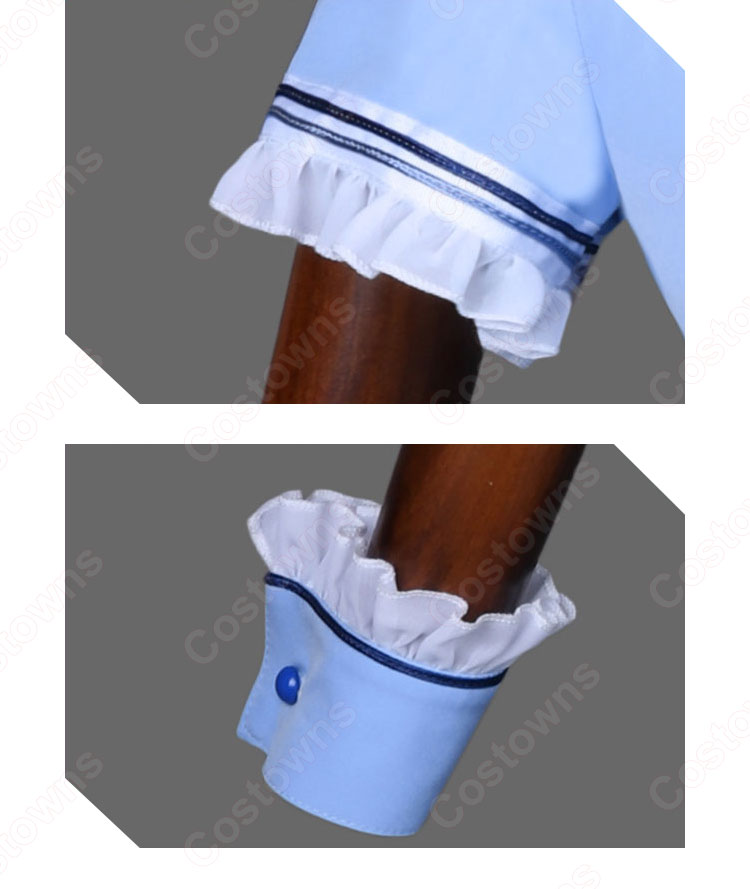 アズレン 綾波(アヤナミ) 壱式給仕海軍制服 コスプレ衣装 『アズールレーン』×「CoCo壱番屋・パスタデココ」 コラボ衣装 セーラー服 cosplay 仮装 変装-7