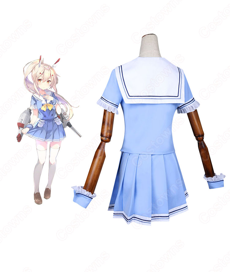 アズレン 綾波(アヤナミ) 壱式給仕海軍制服 コスプレ衣装 『アズールレーン』×「CoCo壱番屋・パスタデココ」 コラボ衣装 セーラー服 cosplay 仮装 変装-3